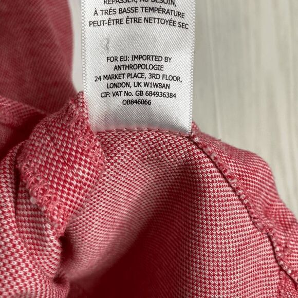 Meadow Rue Anthropologie Tank Top Side Button Women's Red Size Medium Y2K - Picture 6 of 7